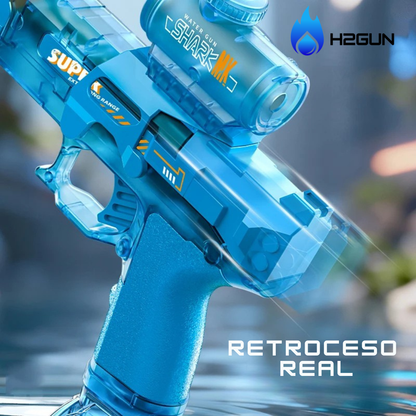 Pistola de Agua Automática con Luz y Batería Recargable